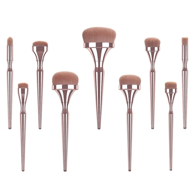 CTIRCHIU 9Pcs Makeup Brush Set Plastic Rose for Washing for Makeup Enthusiasts