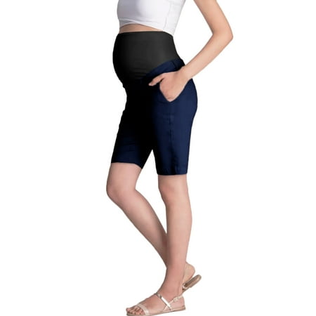 

Super Comfy Stretch Women s Skinny Maternity Bermuda