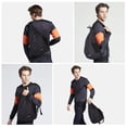 thumbnail image 5 of Sling Bag mixi Sling Bag para hombre, mochila unisex de 19 pulgadas, negra, 5 of 5