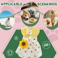 thumbnail image 3 of GASTROPOD Dog Dresses for Small Dogs Girl,Polyester Dog Dress,Eye Catching with Flower Dog Dresses,Yellow,Xs, 3 of 7