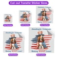 thumbnail image 5 of Democratic Basset Hound Making Woof Count Election 2024 Cutout Transfer Sticker Bassets Dog Breed Lovers Gifts Idea Transparent Decal Art Decor - 01001, 5 of 5