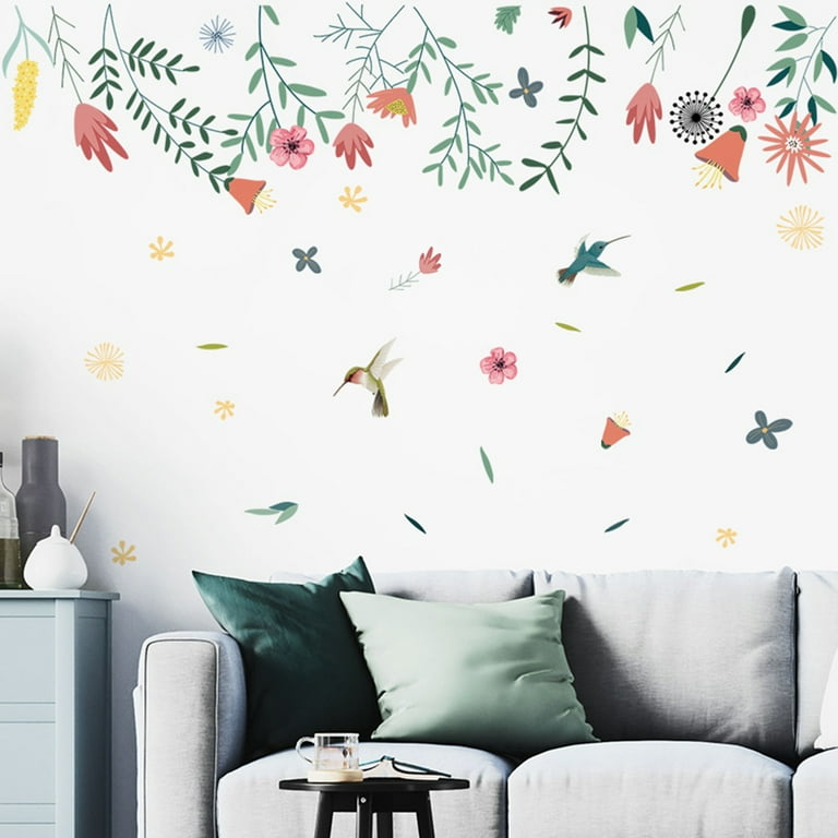 Yeaqee Rainbow Wall Decals Removable Star Butterfly Heart Wall