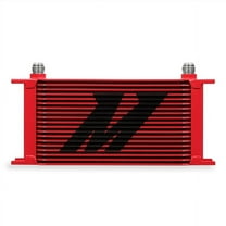 Mishimoto MMOC-19RD Universal 19 Row Oil Cooler, Red