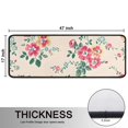 thumbnail image 5 of Kitchen Rugs Sets Of 2,Pioneer Flower Floral Print Pattern Anti Fatigue Kitchen Mat Rugs Non Slip Washable,Decorative Kitchen Floor Mats for Kitchen,Sink,Laundry,17"x47"+17"x47", 5 of 5