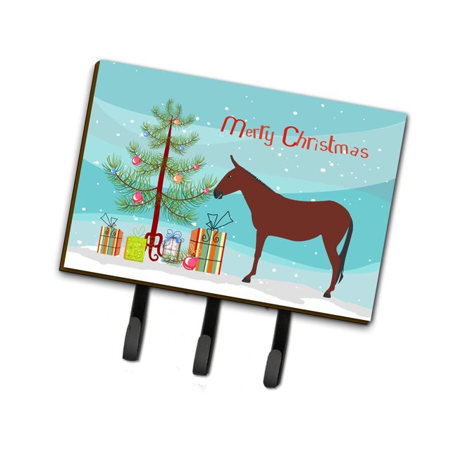 ""Caroline'S Treasures Hinny Horse Donkey Gancho De Pared Navideño Triple""