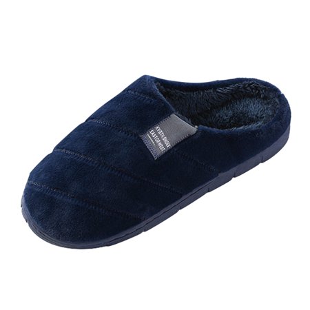 

Pgeraug womens slippers Mens Slippers For Men Slip On Warm Shoes Soft House Slippers Flip Flop mens slippers Navy 40-41