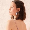 thumbnail image 4 of Pearl Toilet Paper Ear Hooks 3d Paper Earrings Roll Ear Drops Jewellery Gifts -Q544, 4 of 5