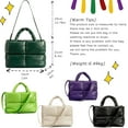 thumbnail image 2 of Women Large Quilted Puffer Tote Bag Soft Padded Down Winter Handbag Space Totes Puffer Shoulder Bag Pillow Shopper Bag, 2 of 6