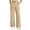 Khaki, variant on Girls Straight Leg Pants High Waisted Casual School Uniform Pants Stretchy Loose Preppy Trousers with Pockets Fashion Back to School Outfits 5-15Y