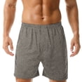 thumbnail image 3 of Blekii Men's Lounge Shorts, Cotton Sleep Shorts with Elastic Waist, Solid Color Boxer Style Pajama Bottoms, Loose Fit Comfort for Home, Breathable Sleepwear Or Underwear, Perfect, 3 of 9