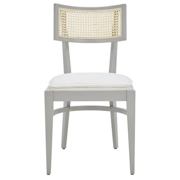 SAFAVIEH Galway Contemporary Cane Dining Chair, Gray/Natural