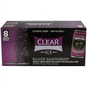 Clear American Ice Black Raspberry Sparkling Water, 12 fl oz, 8 Count
