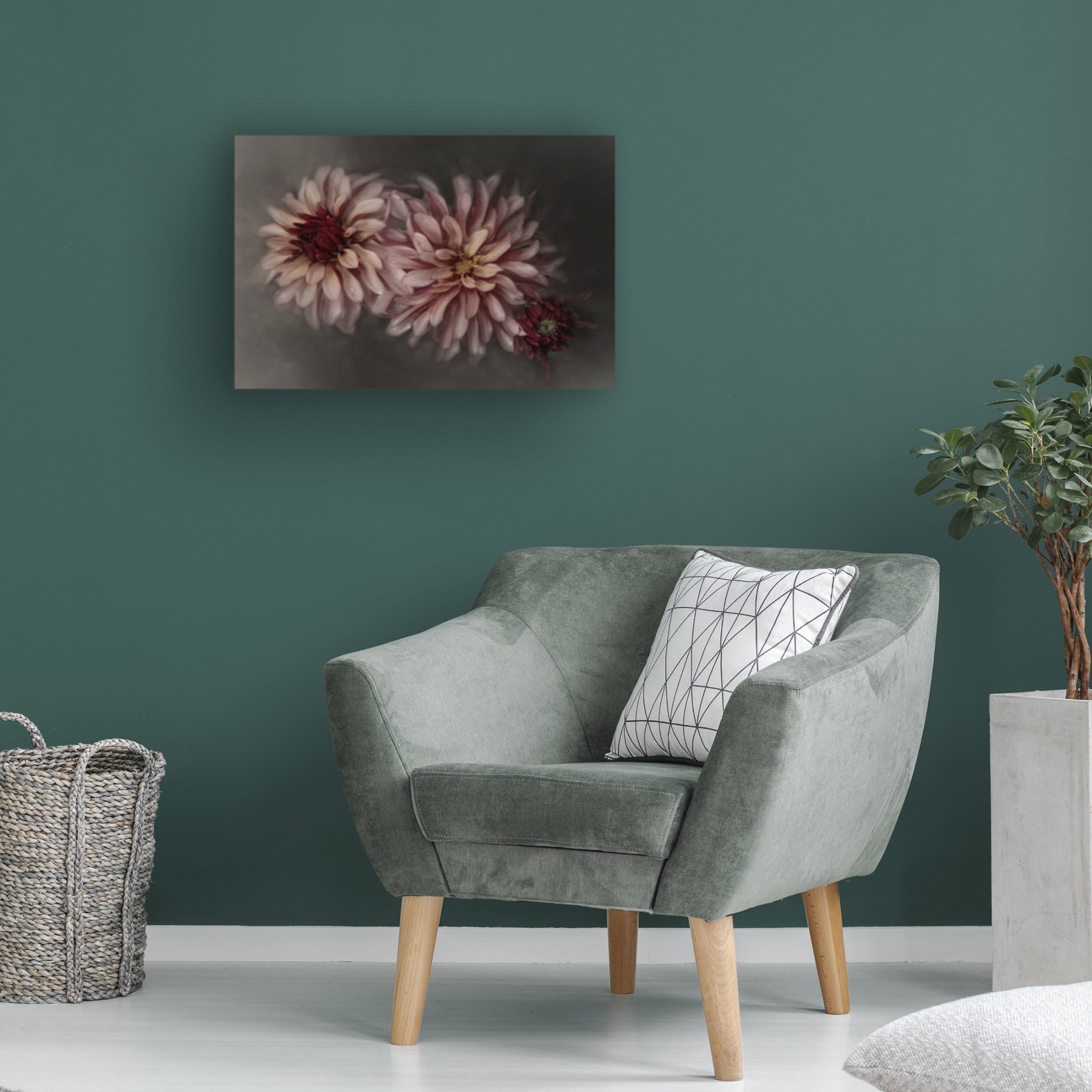 Canvas Wall Art - Gilbert Claes 'Dahlia Family' Wall Art for Living Room, Bedroom, or Office Décor by Trademark Fine Art - 24 x 16 Inches