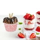 thumbnail image 3 of 50 unids útiles tazones de postre de hielo tazones de papel de helado tazas de papel desechables (rosa), 3 of 7
