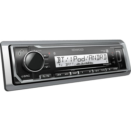 Restored Kenwood KMR-M322BT (Factory) Marine digital media receiver with Bluetooth (does not play CDs) (Refurbished)
