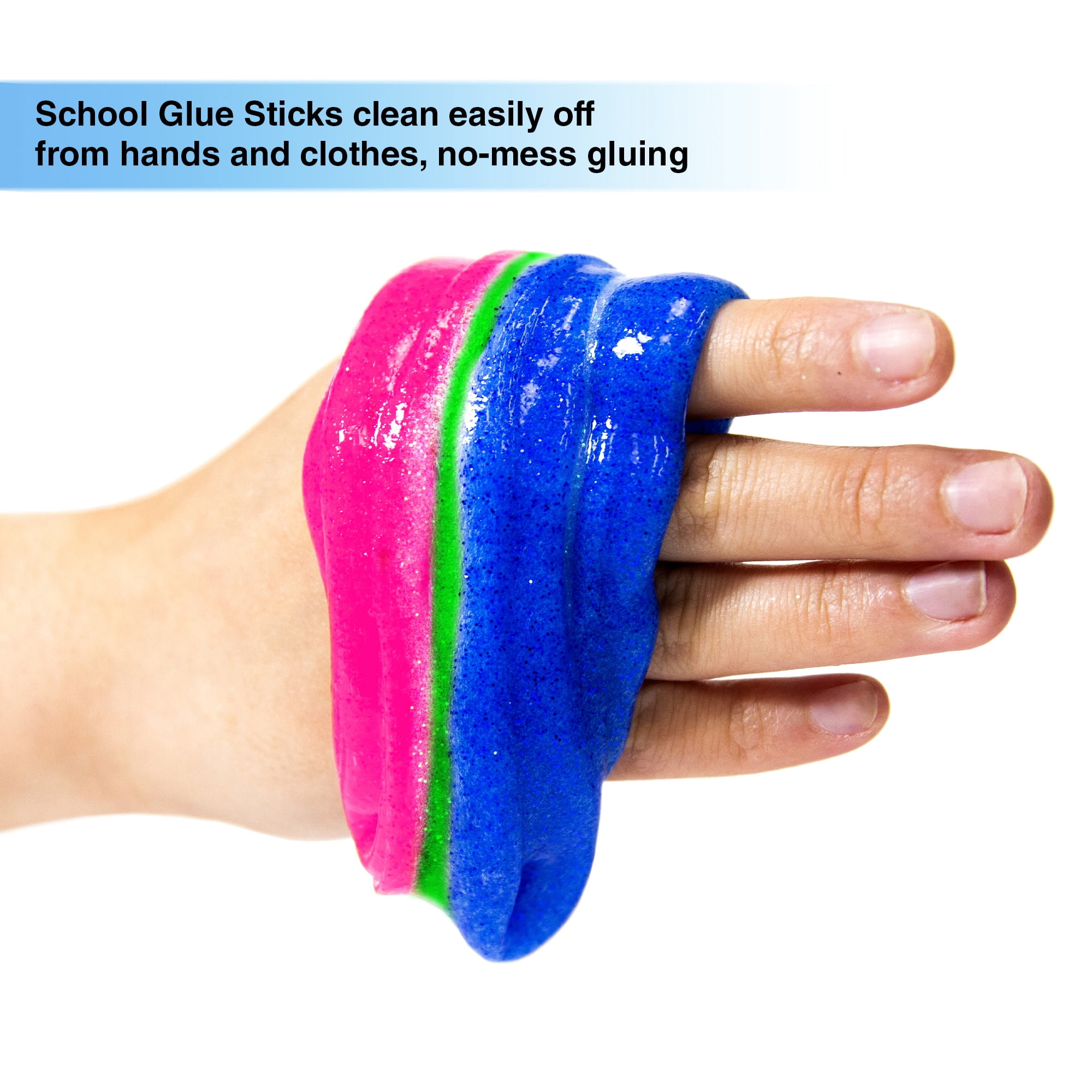 BAZIC Washable Clear School Glue 5 Oz Liquid Clear Glues Making Slime, 24-Pack