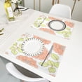 thumbnail image 6 of Peach Blossom Pattern Design Reversible Placemat Non Slip Coffee Mat 18x12 Inch for Dining, Kitchen, Coffee, 6 of 9