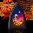 thumbnail image 4 of Linterna decorativa de Halloween Lámpara de linterna LED Sala de estar Lámpara de boda de Navidad Cráneo Colco Lámpara portavelas, 4 of 7