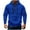 Blue, variant on APEXFWDT Men's Half Zip Hooded Sweatshirt Long Sleeve Cargo Hoodie Outdoor Athletic Casual Pullover with 4 Pockets,S,Black