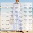 thumbnail image 3 of Dianli 2 Piece Sets for Women Summer Linen Plaid Two Piece Set V Neck Top and Wide Leg Pants Matching Outfit Stylish Casual Wear for Women Summer Vacation Travel and Daily Use Blue XL, 3 of 7