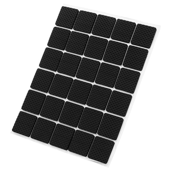 WHAMVOX 30pcs Furniture Leg Protectors Non-Slip Chair Pads Square Sofa Foot Grippers Noise Reduction Floor Pads Protects Hardwood Floors For Tables Chairs Sofas