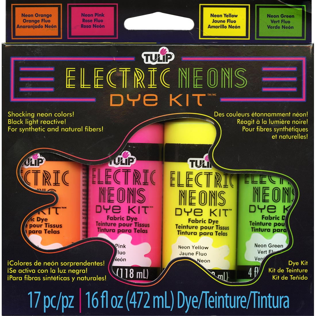 NEON DYE KIT 4 PK