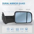 thumbnail image 2 of MOSTPLUS Pair Power Heated Tow Mirrors w/Turn Signal for 2009-2012 Dodge Ram 1500 2500 3500, 2 of 6