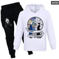thumbnail image 2 of Addams - Conjunto familiar para niños y niñas, sudadera con capucha + pantalón informal, regalo de cumpleaños para niños, 2 piezas, novedades de primavera y otoño zhangmenya LED, 2 of 2