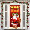 thumbnail image 4 of geerera Santa Christmas Door Decor, Printed Holiday Door Hanger, for Indoor, Outdoor, Front Door, Party, Festive Home Decoration, 4 of 5