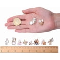 thumbnail image 3 of 16 colgantes de flores de resina con diamantes de imitación de 8 estilos, cuentas de perlas de aleación para pulseras, collares y joyas., 3 of 6