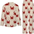 thumbnail image 6 of Top-kevin Cowboy Boots Cacti Women's Long-Sleeve Shirt And Full-Length Bottom Pajama Set, 6 of 12