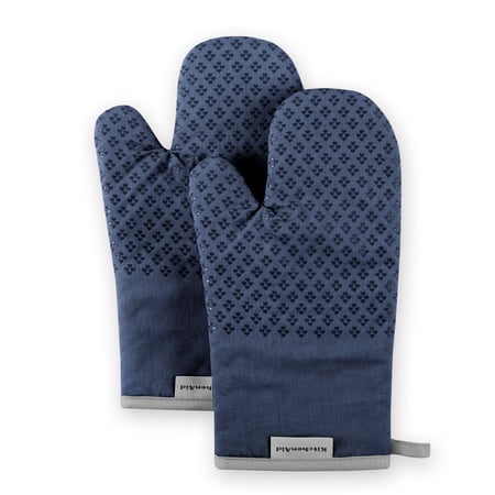 KitchenAid Asteroid Oven Mitt Set  Blue Willow  7 x12.5   Set of 2  Available in Multiple Colors