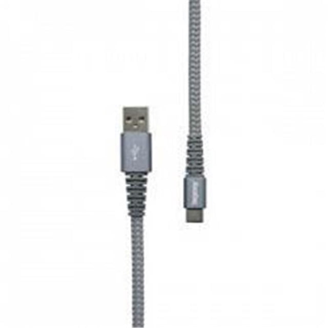 RoadKing RK06336 Câble de Charge et Synchronisation USB-C Robuste de 6 Pieds - Argent