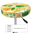 thumbnail image 2 of Funny Green Golden Yellow Pear Round Bar Stool Seat Covers, Elastic Round Chair Cover Stool Seat Slipcover Bar Stool Cushions Round Pad for 12-14 inch, 2 of 5