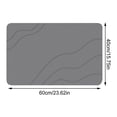 thumbnail image 3 of Stone Bath Mat, Quick Dry Non Slip Super Absorbent Diatomaceous Earth Bath Mat for Bathroom, Shower Floor and Door Entrance, Grey Bathroom Rug for Home Use, 16 X 24 Inch, 3 of 8