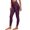 Wine plus size leggings with pockets a1, variant on Cagogo Women Plus Size Active High Waisted Leggings with Pockets Quick Dry Sport Yoga Running Gym Training Tummy Control Workout Long Pants, Black XL