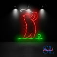 thumbnail image 5 of Shinelab Bear Golfing Neon Sign, Bear Golfer Led Sign, Golf Lover Gift, Bear Wall Art, Golf Club Wall Decor 847, 5 of 5