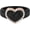 Black & Rose Gold, variant on NEW! Heart with Metal Frame & CZ Stones - Women's Silicone Rings- Patent Pending Design