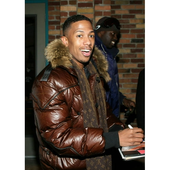 Nick Cannon (Wearing Louis Vuitton Scarf) Out And About For Thu - Sundance Film Festival Candids, Park City, Park City, Ut, January 15, 2009. Photo By James AtoaEverett Collection Celebrity (8 x 10)