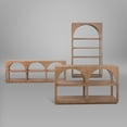 thumbnail image 4 of Bela Large Medium Brown Wood Arched Console Table, 4 of 6