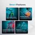 thumbnail image 3 of Pressure 9S – Digital Blood Pressure Monitor with Bluetooth, Large Monochrome LED Display, Arrhythmia Detection & Irregular Heartbeat Monitor – Cuff Included – Clinically Accurate & FDA Cleare, 3 of 4