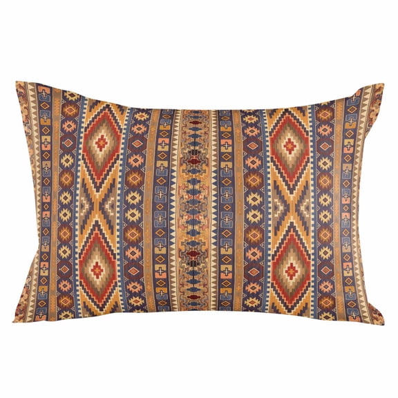 Southwest Boho Throw Pillow Cover 20 x 30 Inch Decorative Pillow Cover Retro Farmhouse Abstract Geometric Striped Lumbar Pillowcase Seasonal Rectangle Cushion Case for Couch Sofa Bed Living Room