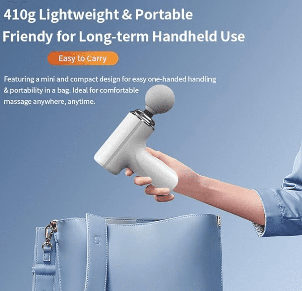 High Quality Mini Portable Smart Massage Gun Six-Speed Adjustable Electric Massager for Full Body Neck Waist Leg Muscle Relaxation