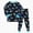 A73-Black, variant on 1-10 Year Boys Girls' 2-Piece Pajamas Set Long Sleeve Sleepwear Pjs For Kids and Toddler Boys Girls Casual Homewear,7-8 Years