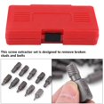 thumbnail image 2 of Fyydes 10 Pcs 3.2-10.3mm Screw Extractor Set for Rust Damaged Studs Bolt Remover Out, Damaged screw extractor, Screw Extractor guide, 2 of 7