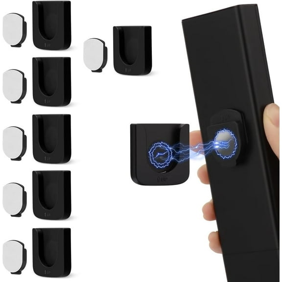 WALLFID Magnetic Remote Control Holder Wall Mount, Innovative Slot Design for Effortless Organization, 6 Pack