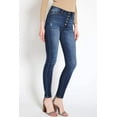 thumbnail image 5 of Kancan - Women's High Rise Button Fly Distressed Super Skinny Jeans - kc7113 ST, 5 of 9