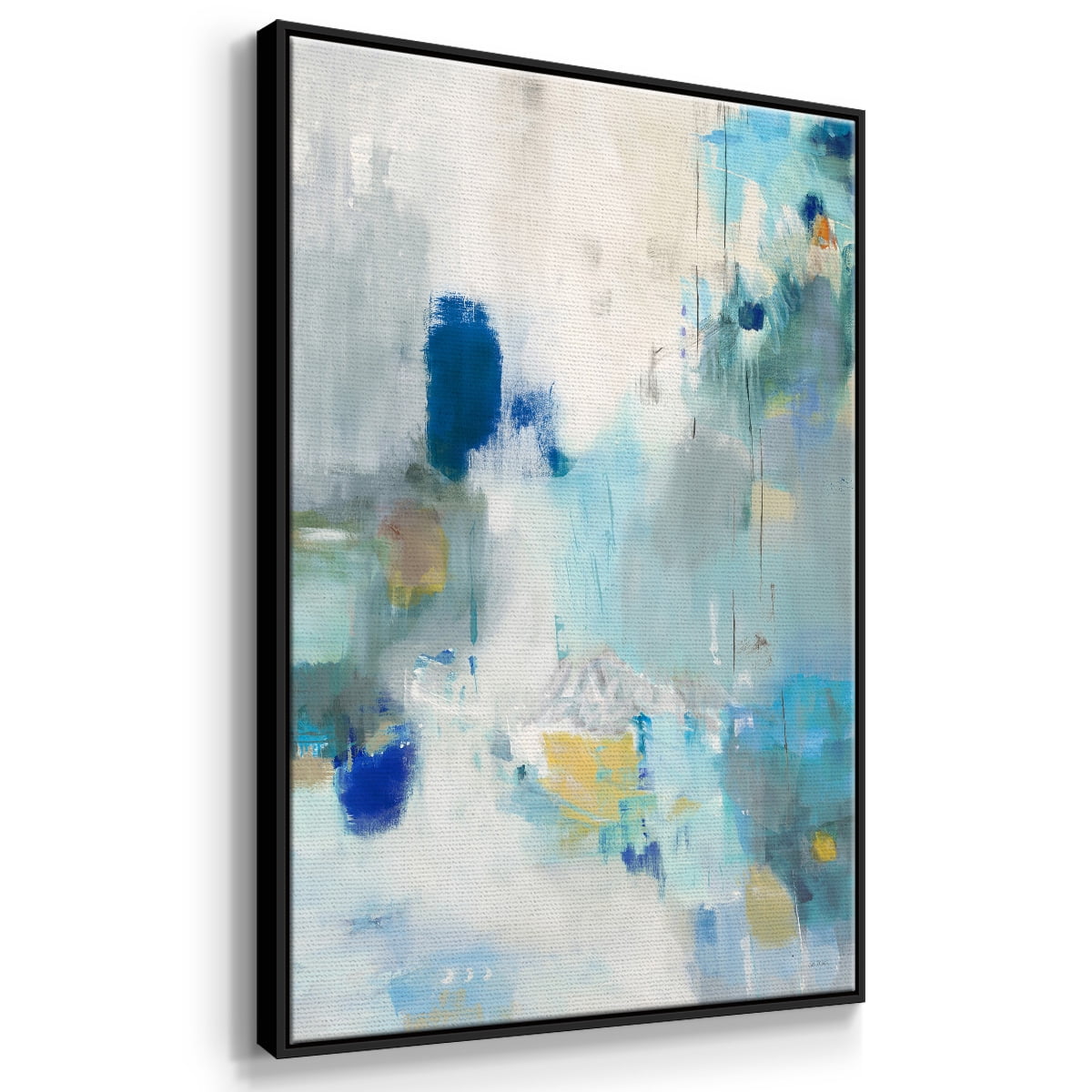 Celeste Motion II Framed Premium Gallery Wrapped Canvas - Ready to Hang - 25 x 37 - Black Floating Frame
