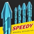 thumbnail image 5 of 10pcs Tile Bit Blue Spade Drill Bit Set 6mm, 5 of 5