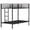 Black-a, variant on Aukfa Twin over Full Metal Bunk Bed for Kids and Adults, Low Profile Bunk Bed, Heavy-Duty Steel Slats, No Box Spring Needed, Black